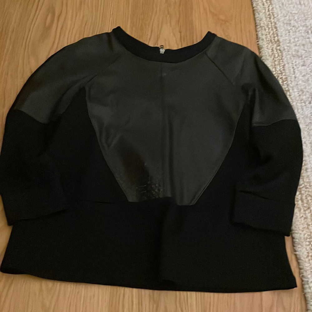PJK - Fancy Sweatshirt with leather paneling